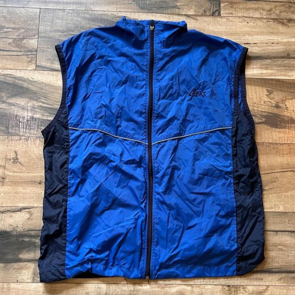 Asics Men's Blue and Navy Gilet